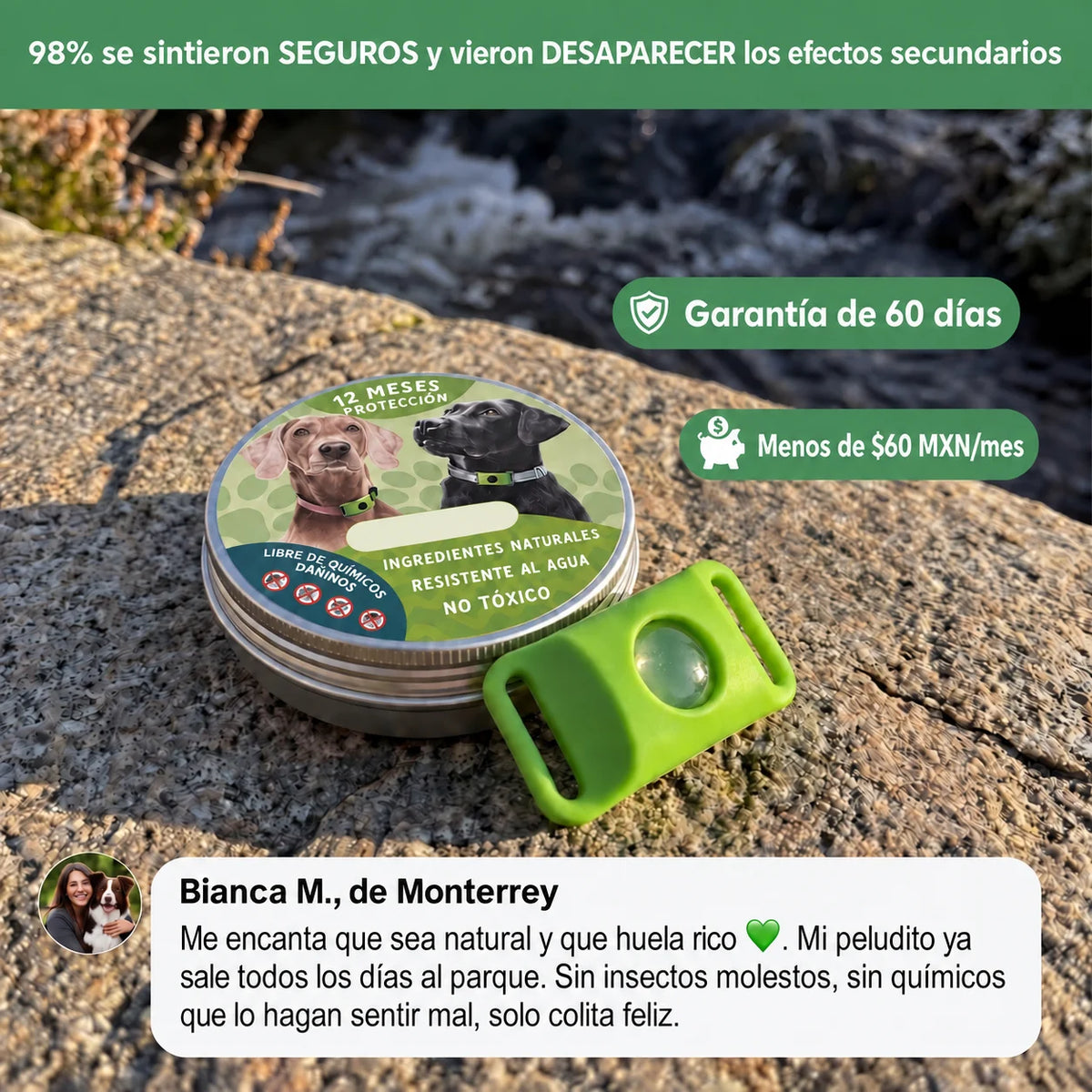 PetShield · Protección contra pulgas y garrapatas